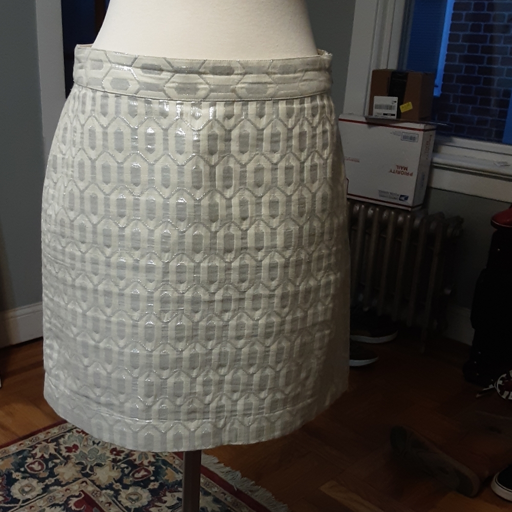 Banana Republic Metallic Pencil Skirt Sz 4